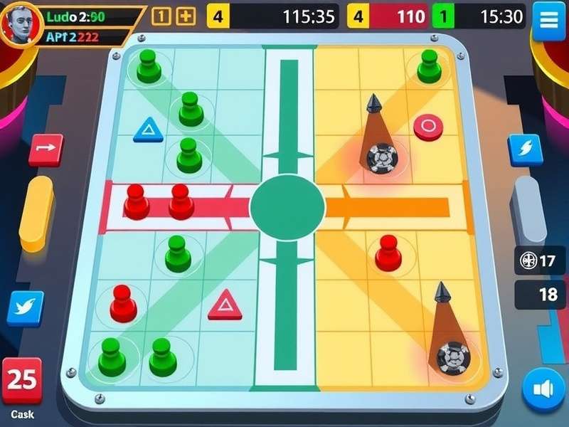 Ludo Blitz Legend strategy illustration showing token positioning